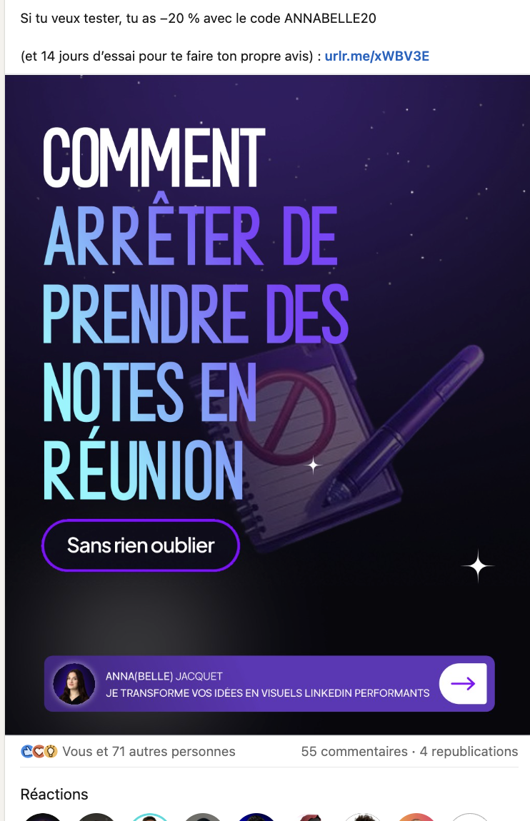 Carrousel Noota · Comment arrêter de prendre des notes